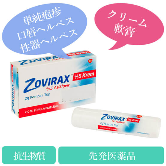 ゾビラックスクリーム(zovirax-cream) 5%2mg