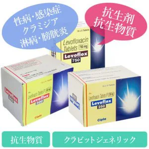 レボフロックス250mg/500mg/750mg(levoflox)クラビット・ジェネリック