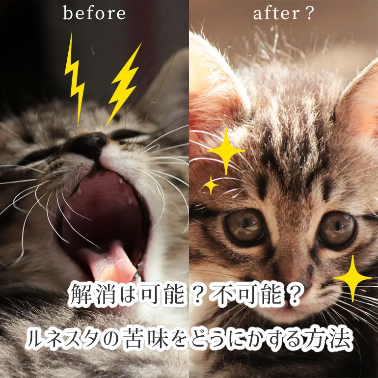 消す…とまではいかないにせよルネスタ特有の苦味を緩和・軽減する方法