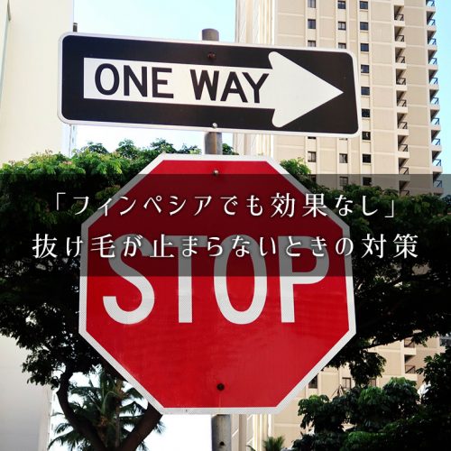 「フィンペシアでも効果なし」抜け毛が減らない・止まらないときの対策